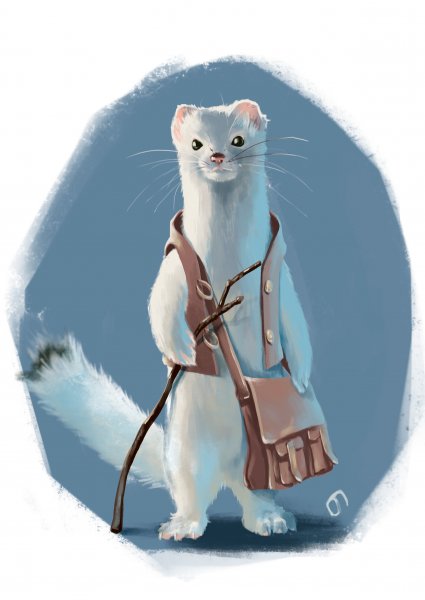 Горностай мультяшный