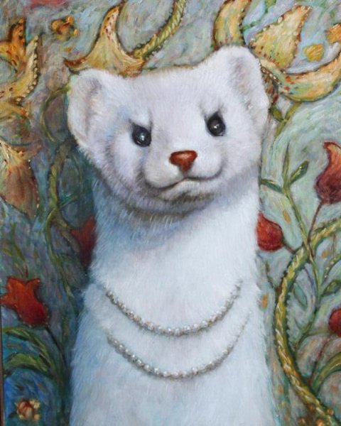 Ласка животное арт