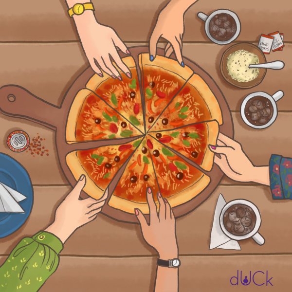 Пицца арт