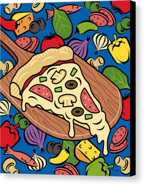 Пицца арт для рисования