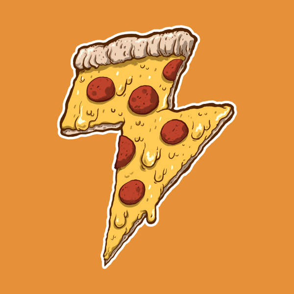 Кусок пиццы арт