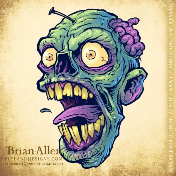 Скетчи карандашом зомби