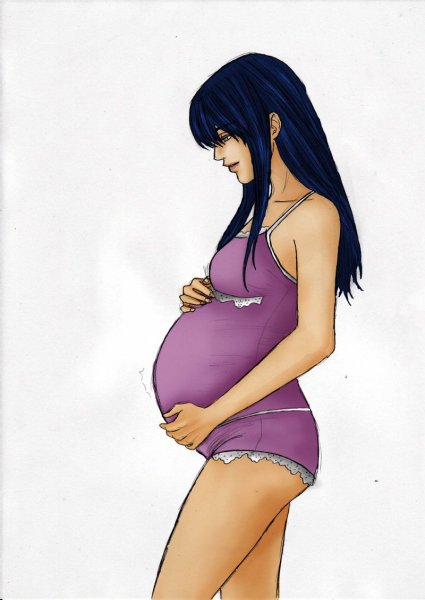 Аниме беременная девушка