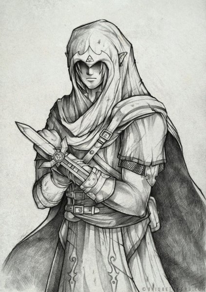 Ассасин Крид Эцио эскиз