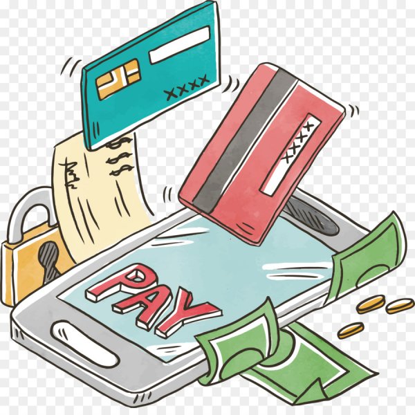 Деньги банковская карта иллюстрация