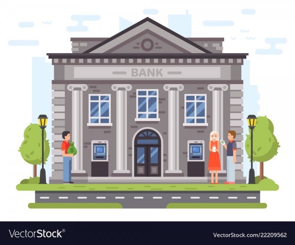Банк здание вектор здание
