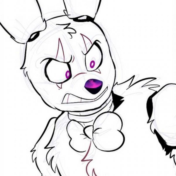 ФНАФ для срисовки Бонни