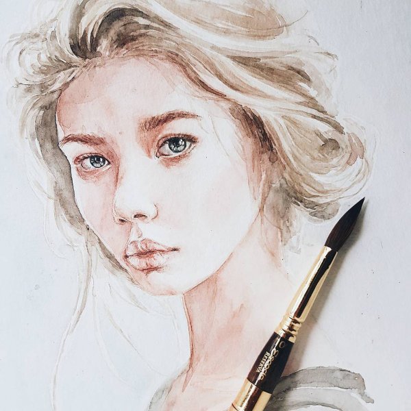 Портреты акварелью реалистичные