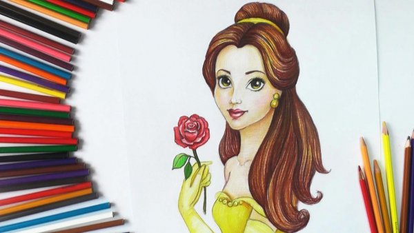 Уроки рисования Белль