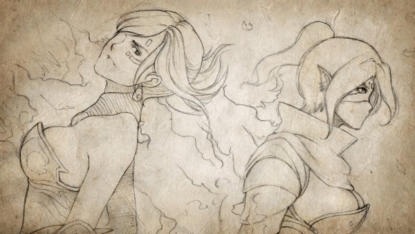 Нарисованные герои дота 2