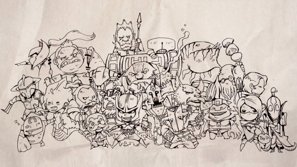 Дота 2 герои арт