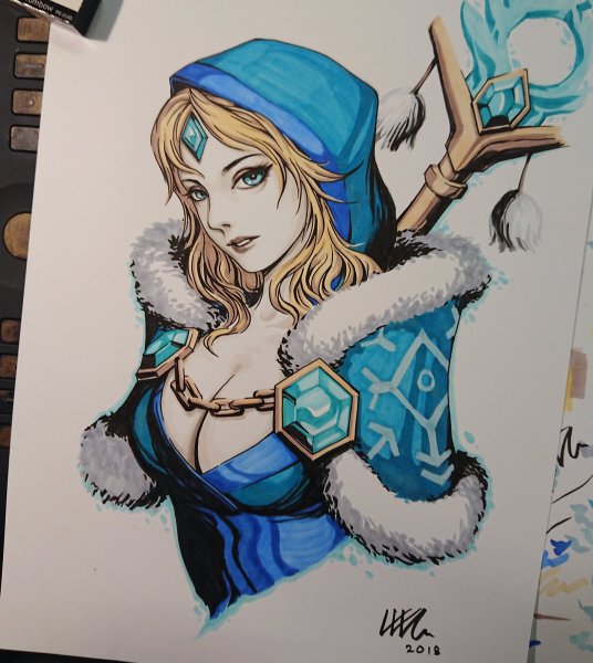 Dota 2 Crystal Maiden насмешка