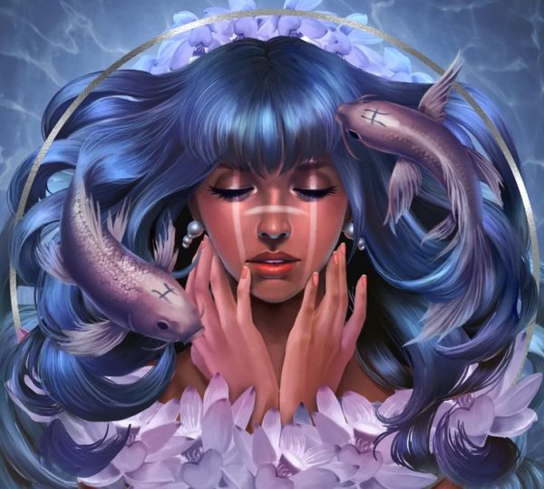 Рыбы в виде девушки