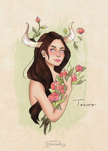 Телец знак зодиака арт