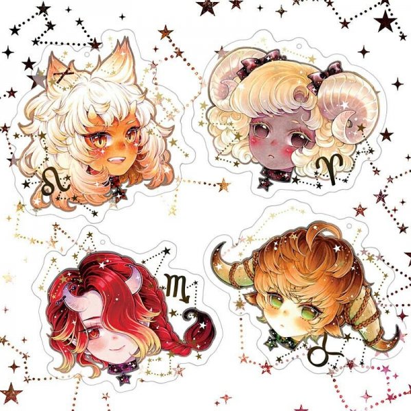Знаки зодиака в стиле аниме
