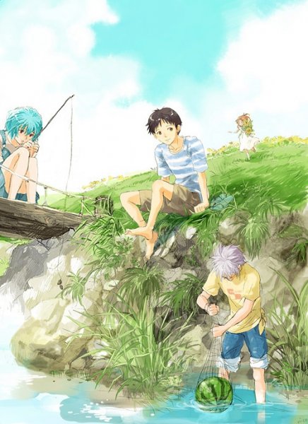 Аниме каникулы на природе