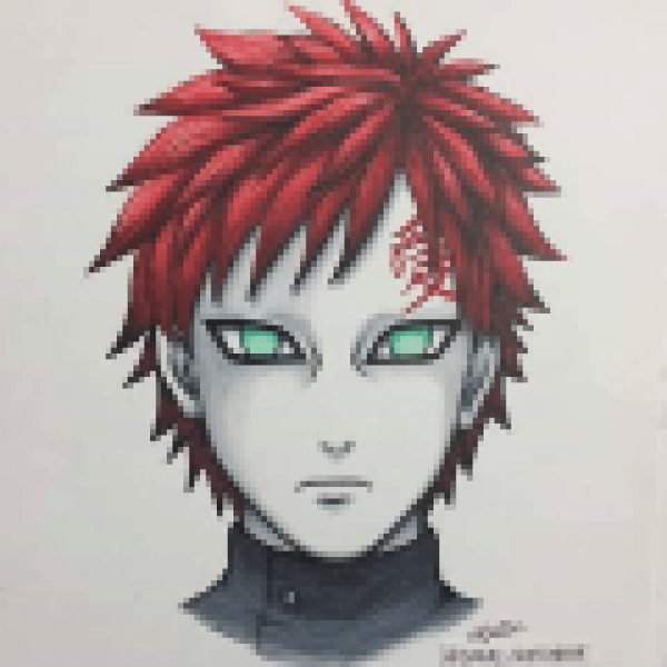 Гаара и Наруто для срисовки