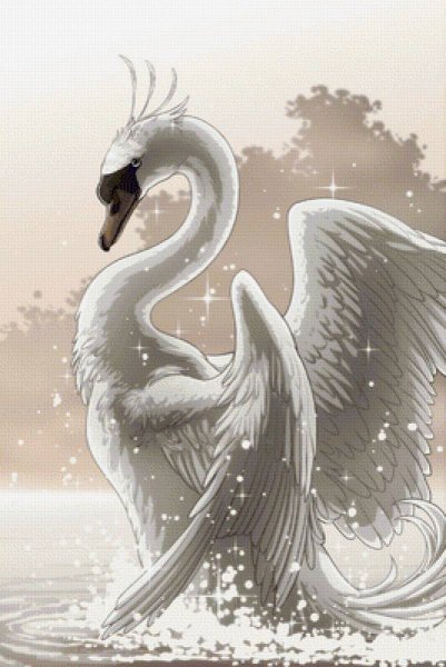 Белый лебедь арт