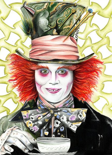 Шляпник Джонни Депп арты