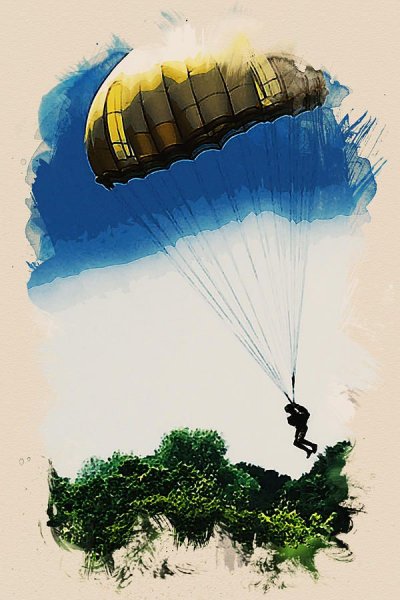 Парашютист картина