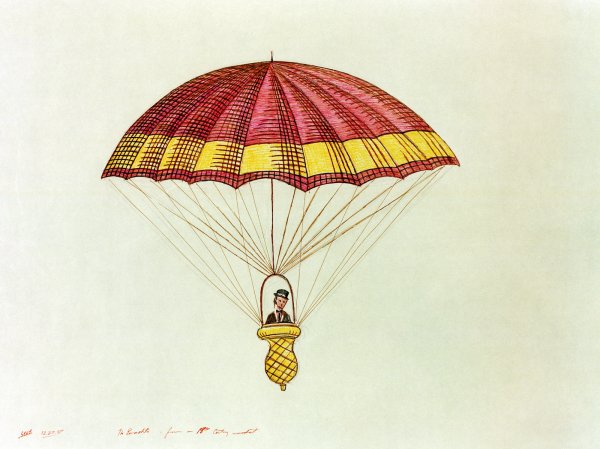 Парашютист рисунок
