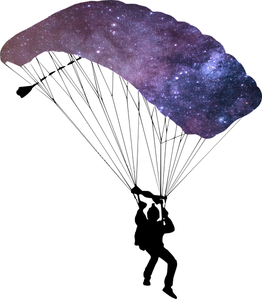 Силуэт парашютиста