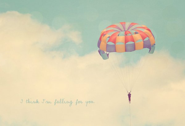 Парашютист акварель