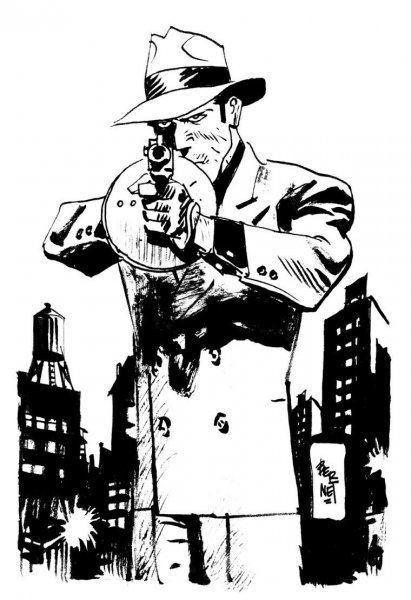 Гангстер иллюстрация