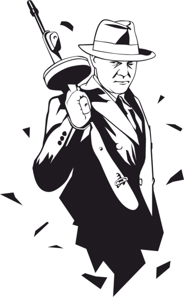 Мафиози вектор Аль Капоне