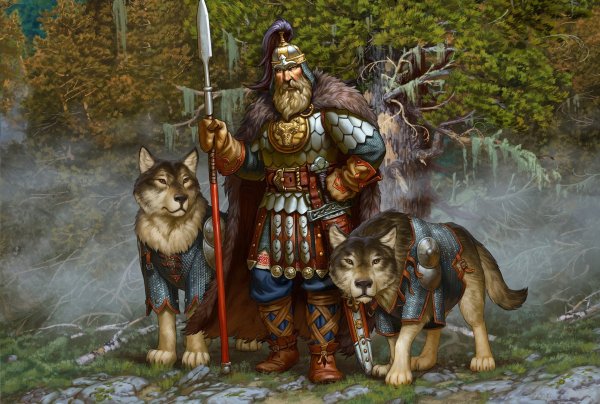 Славянский мужчина с бородой