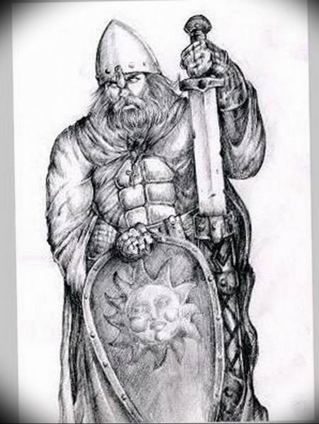 Богатыри иллюстрации Степан Гилев