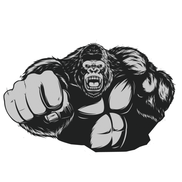 Накаченная горилла