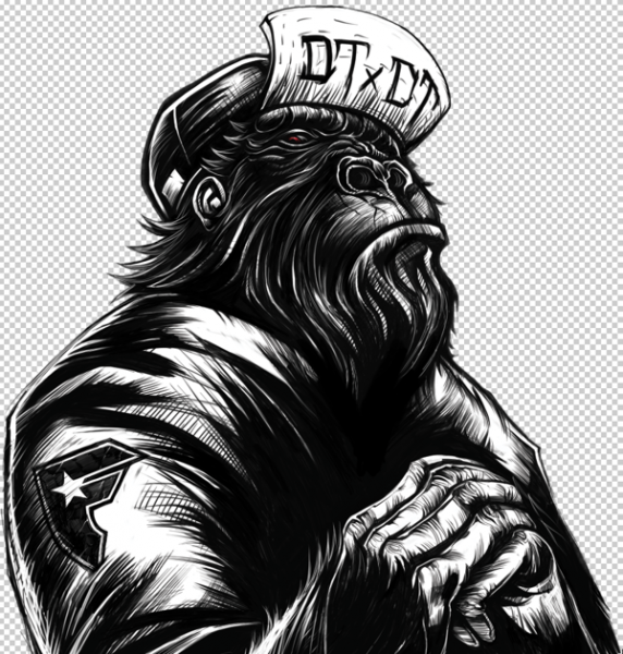 Горилла в кепке