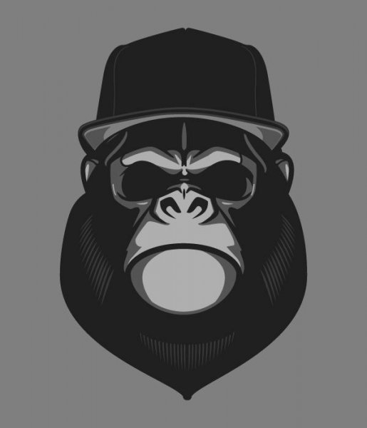 Горилла на аву