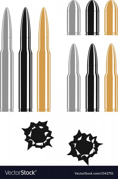 Пуля в векторной графике