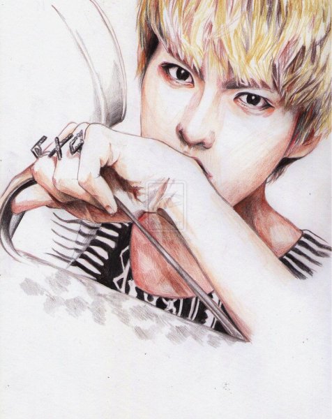 Ехо Сюмин арты карандашом