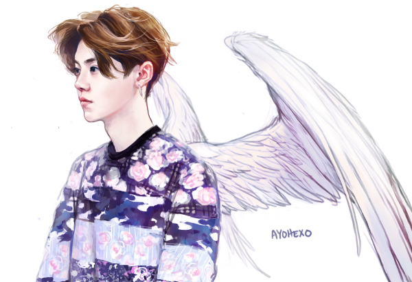 Кихён MONSTA X рисунок