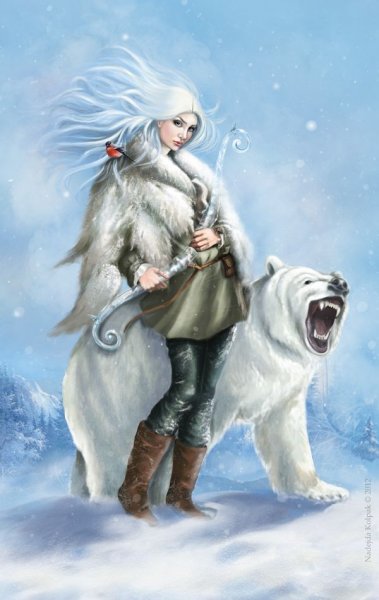 Девушка зима фэнтези