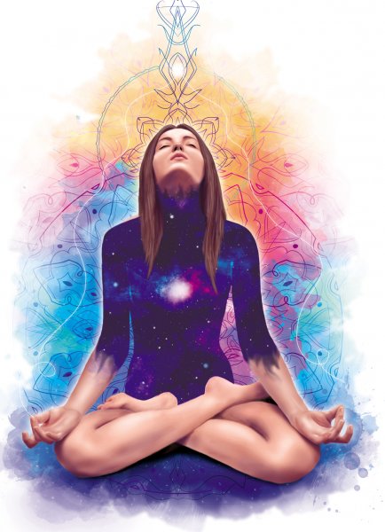 Медитация иллюстрация