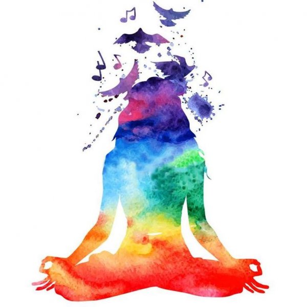 Йога акварель