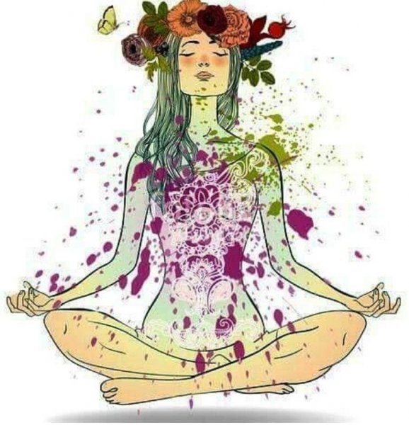 Медитация нарисованные