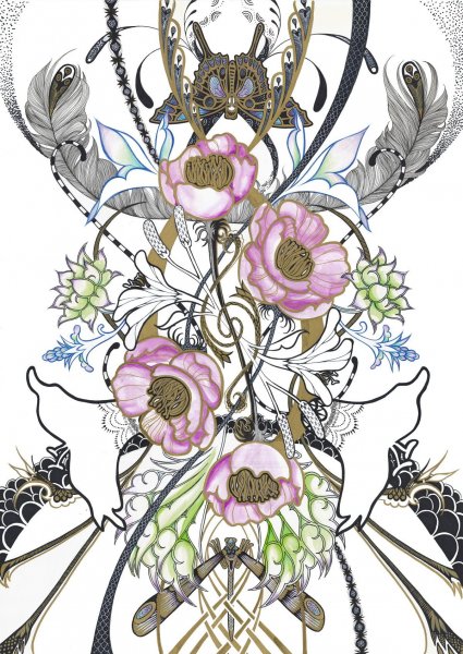 Цветы арт деко нуво