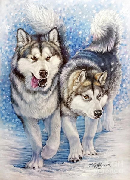 Аляскинский маламут арт