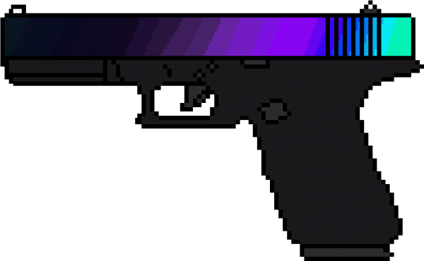 Пиксельный Глок 18
