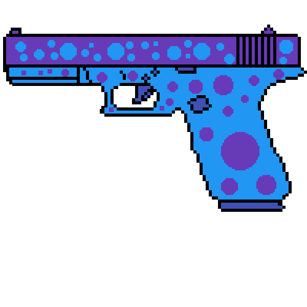 Глок пиксель арт