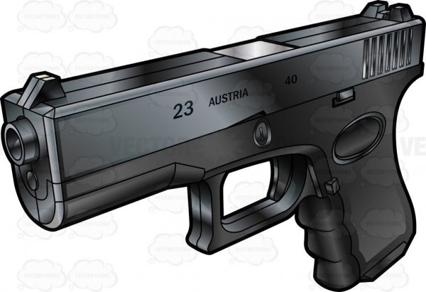 Пиксельный пистолет Глок 17