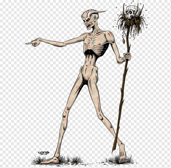 Жуткие существа карандашом