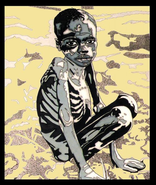 Картина голодный