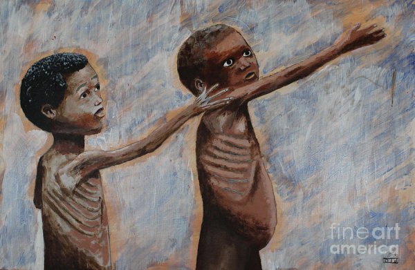 Картина изображающая голод