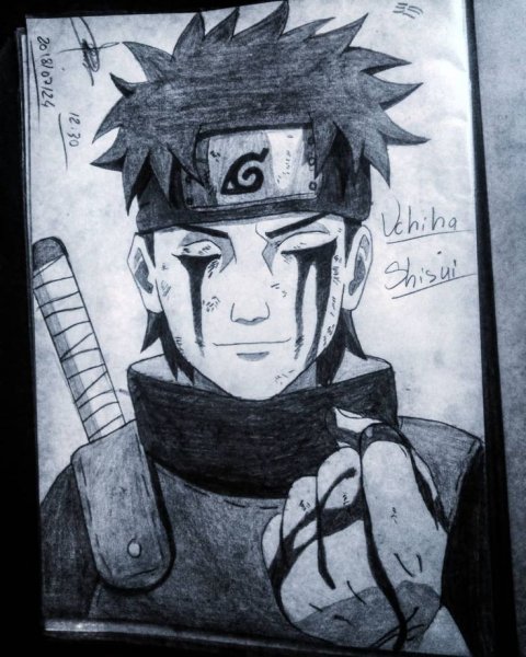 Шисуи Учиха рисунок
